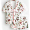Christmas Dinner Party Satin Pajamas Set For Women