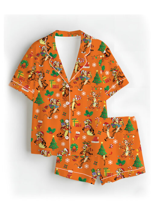 Christmas Disney Tigger Satin Pajamas Set For Women