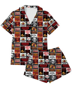 Stranger Things Movie Satin Pajamas Set For Women