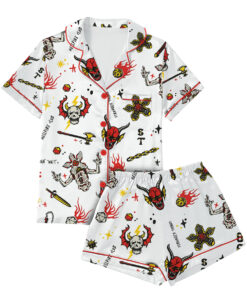 Stranger Things Movie Satin Pajamas Set For Women