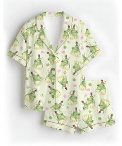 Princess Tiana Satin Pajamas Set For Women, The Princess And The Frog Pajama