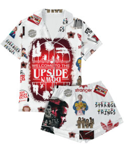 Stranger Things Welcome To The Upside Down Pyjama Pajamas Set