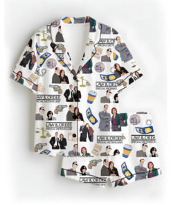 Law And Order Tv Series Satin Pajamas Set For Women