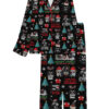 Darth Vader Santa Satin Pajamas Set, Star Wars Characters Pajamas