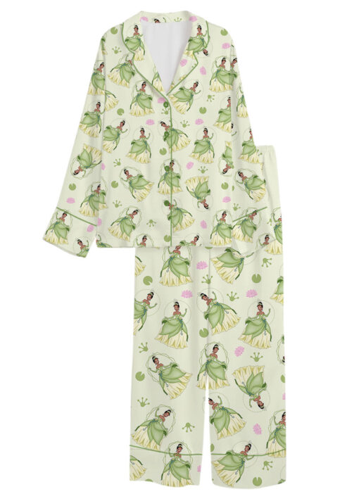 Princess Tiana Satin Pajamas Set For Women, The Princess And The Frog Pajama