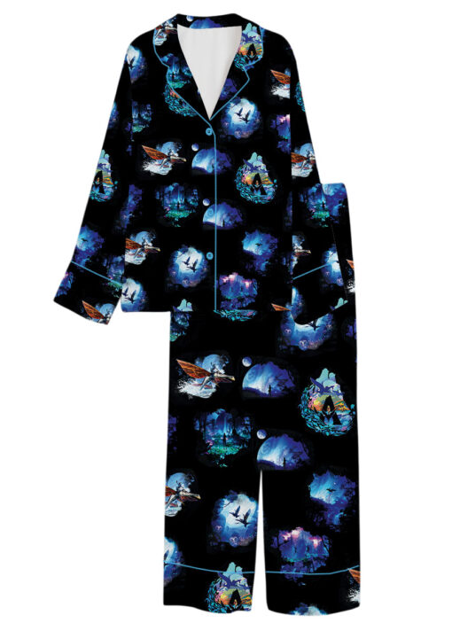 Avatar The Way Of Water Satin Pajamas Set For Women - Image 13