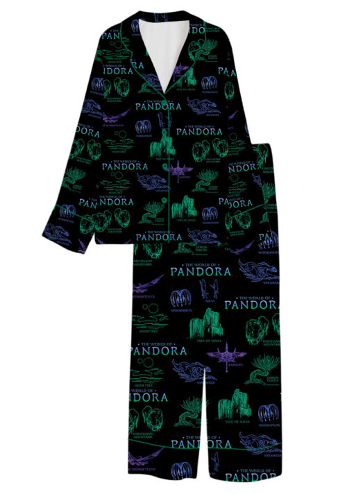 The World Of Pandora Satin Pajamas Set For Women - Image 13