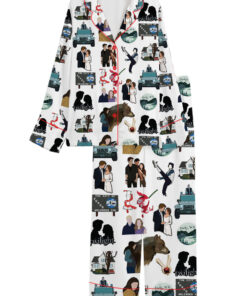 Twilight Inspired City Of Forks Satin Pajamas Set