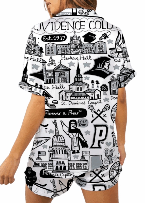 Providence College Satin Pajama Set For Women - Image 5