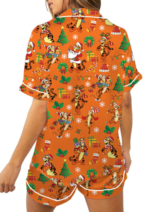Christmas Disney Tigger Satin Pajamas Set For Women