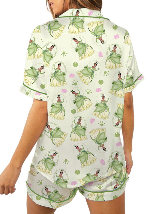 Princess Tiana Satin Pajamas Set For Women, The Princess And The Frog Pajama