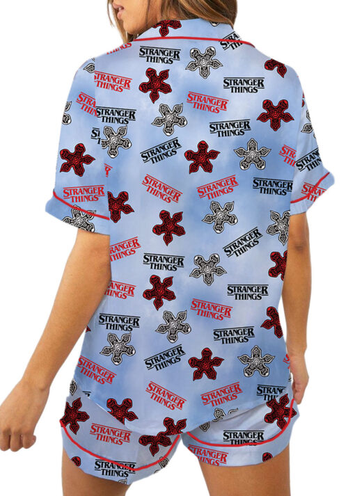 The Tranger Thing Movie Satin Pajamas Set For Women