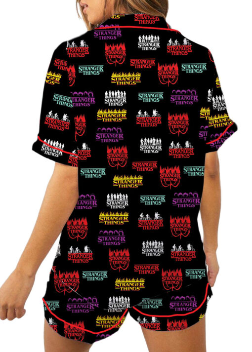 The Stranger Thing Movie Satin Pajamas Set For Women