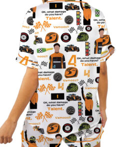 Alternative view of Formula 1 Racing Game Fans F1 Satin Pajamas Set For Women