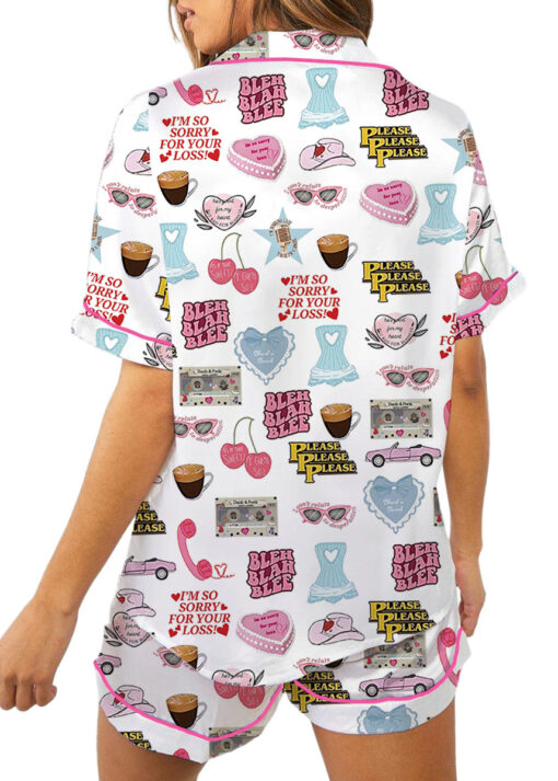 Bleh Blah Blee Satin Pajamas Set For Women - Image 2