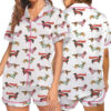 Women's Dachshund Cute Dog Pajama Set
