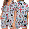 Disney Mickey Minnie Cruise Satin Pajamas Set For Women