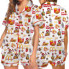 Christmas Mc Donald Pajamas Set, Mc Donald Pyjamas, McDonald Pajamas Women, Mc Donald Pattern Sleepwear, Food Lover Night Wear Pajamas