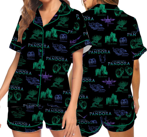 The World Of Pandora Satin Pajamas Set For Women - Image 6