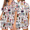 Stranger Things Hellfire Club Friends Don’t Lie Short Sleeve Satin Pajamas Set