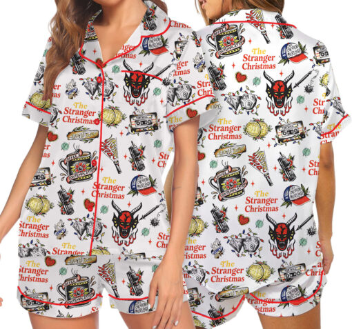 The Stranger Christmas satin Pajamas Set For Women