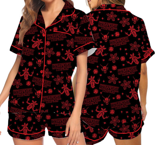 The Stranger Things Movie Satin Pajama Set For Women