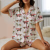 Women's Dachshund Cute Dog Pajama Set