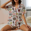 The Stranger Christmas satin Pajamas Set For Women