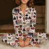 American TV Series Shirt 9-1-1 TV Show Satin Pajamas Set For Women