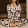 Vampire Diaries TV Series Satin Pajamas Set For Women