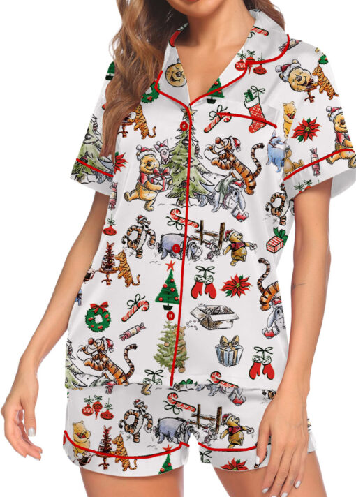 Disney Winnie The Pooh Pajamas, Pooh And Friends Pajamas Set, Honey Pooh Bear Women Pajamas, Disney Cartoon Gift, Gift For Her, Pooh Pajamas