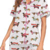 Women's Dachshund Cute Dog Pajama Set