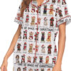 The 12 Dogs Of Christmas Satin Pajamas Set For Women