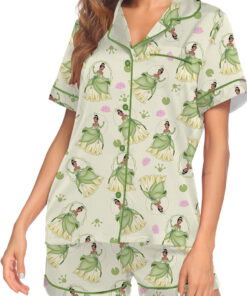 Princess Tiana Satin Pajamas Set For Women, The Princess And The Frog Pajama