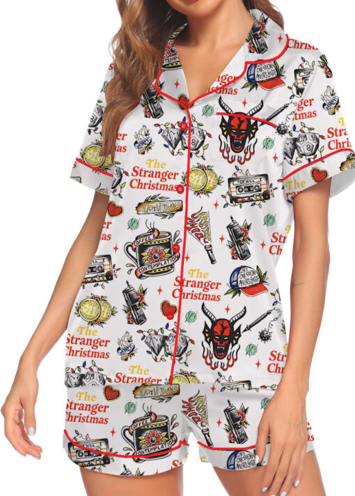 The Stranger Christmas satin Pajamas Set For Women