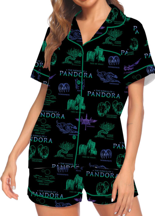 The World Of Pandora Satin Pajamas Set For Women - Image 4