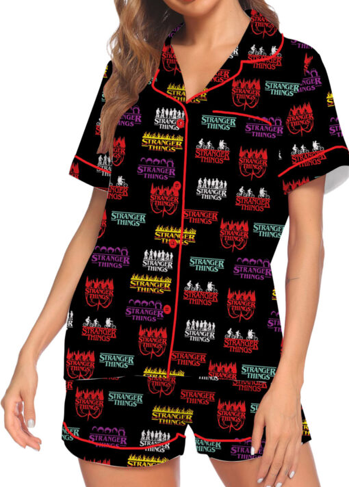 The Stranger Thing Movie Satin Pajamas Set For Women