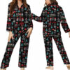 Darth Vader Santa Satin Pajamas Set, Star Wars Characters Pajamas