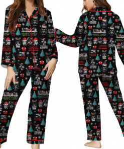 Darth Vader Santa Satin Pajamas Set, Star Wars Characters Pajamas