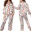 Stranger Cats Cute Satin Pajamas Set For Women