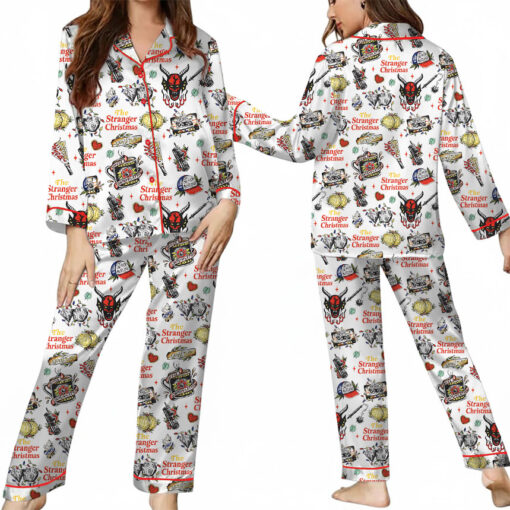 The Stranger Christmas Satin Pajamas Set For Women - Image 12