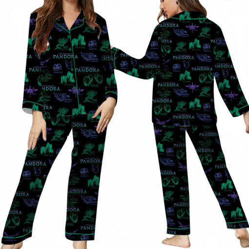The World Of Pandora Satin Pajamas Set For Women - Image 8