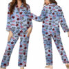 The Tranger Thing Movie Satin Pajamas Set For Women
