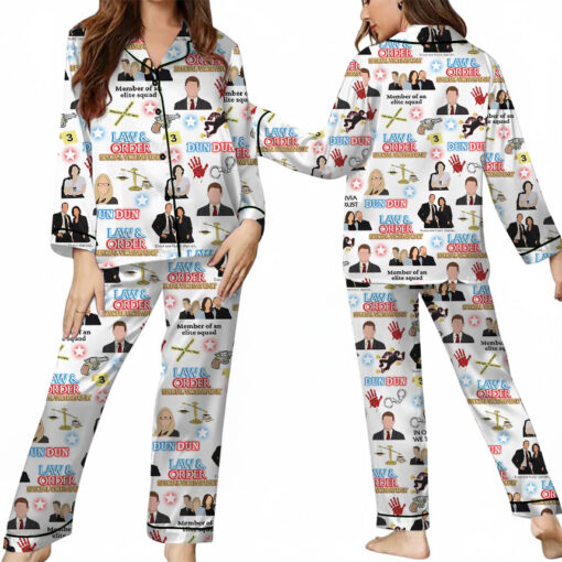 Law And Order Satin Pajamas Set For Women