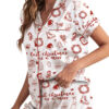 Women’s Christmas Bride To Be Last Christmas As A Miss Satin Pajama Set
