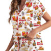 Christmas Mc Donald Pajamas Set, Mc Donald Pyjamas, McDonald Pajamas Women, Mc Donald Pattern Sleepwear, Food Lover Night Wear Pajamas