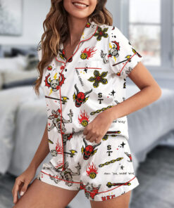 Stranger Things Movie Satin Pajamas Set For Women
