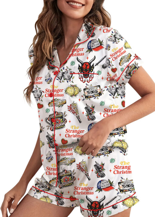The Stranger Christmas satin Pajamas Set For Women