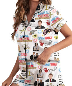 Law And Order Satin Pajamas Set For Women