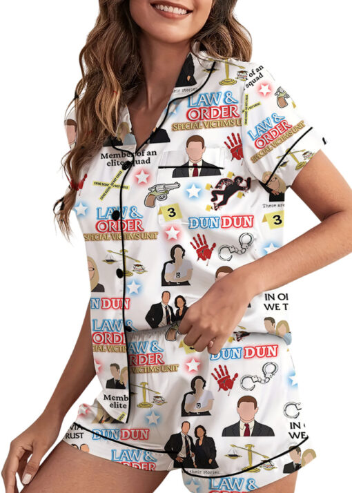 Law And Order Satin Pajamas Set For Women